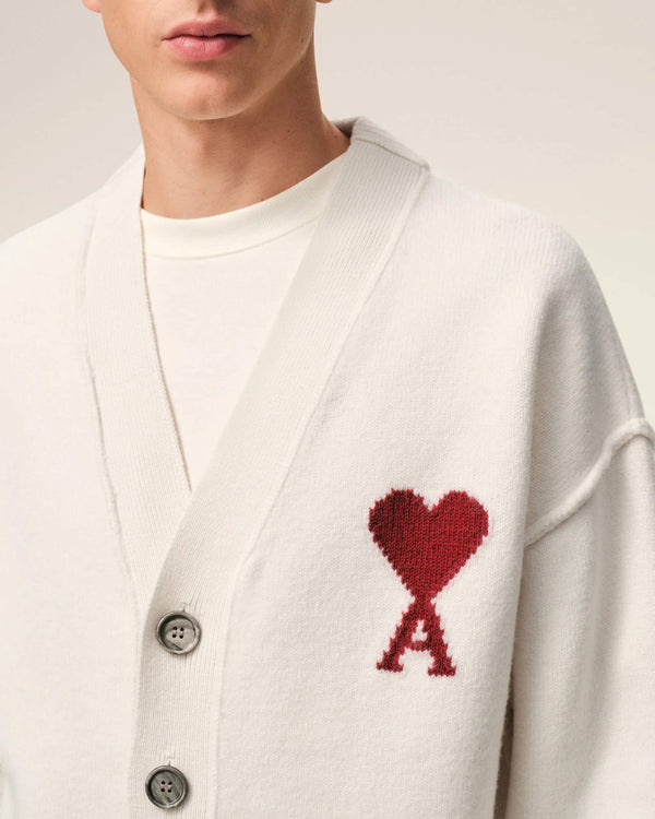 Cardigan in Felted Merino Wool Knit