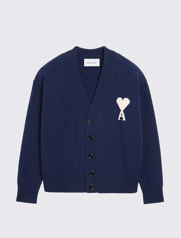Cardigan in Wool Cotton Knit