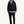 Leather Logo Cotton Blend Zip-Up Hoodie