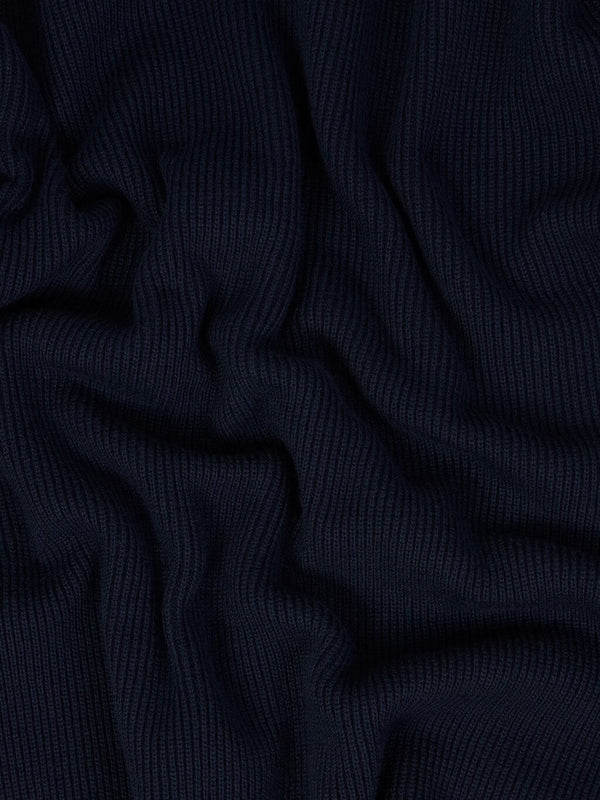 5100126 Zip-Up Jumper in Ribbed Soft Cotton