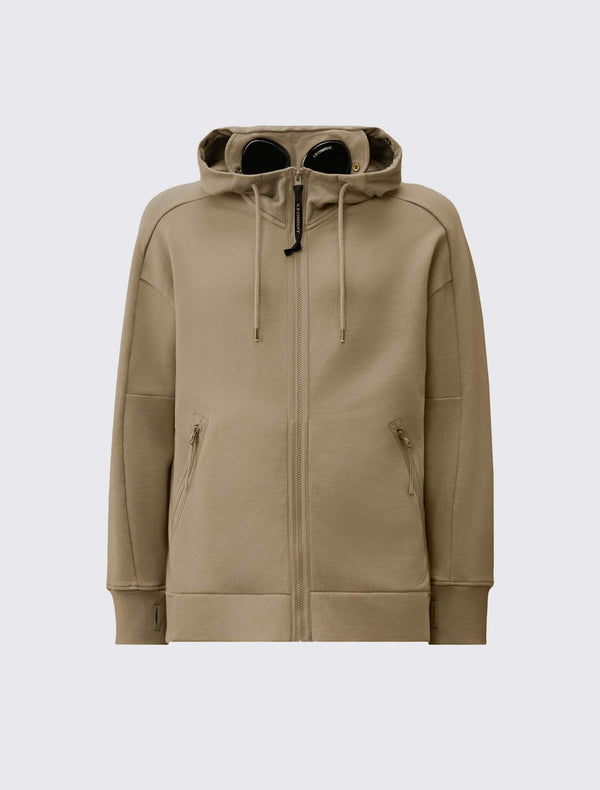 Diagonal Raised Fleece Goggle Sweatshirt