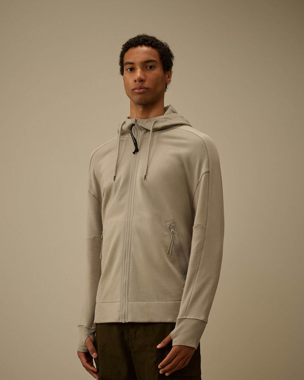 Diagonal Raised Fleece Goggle Sweatshirt