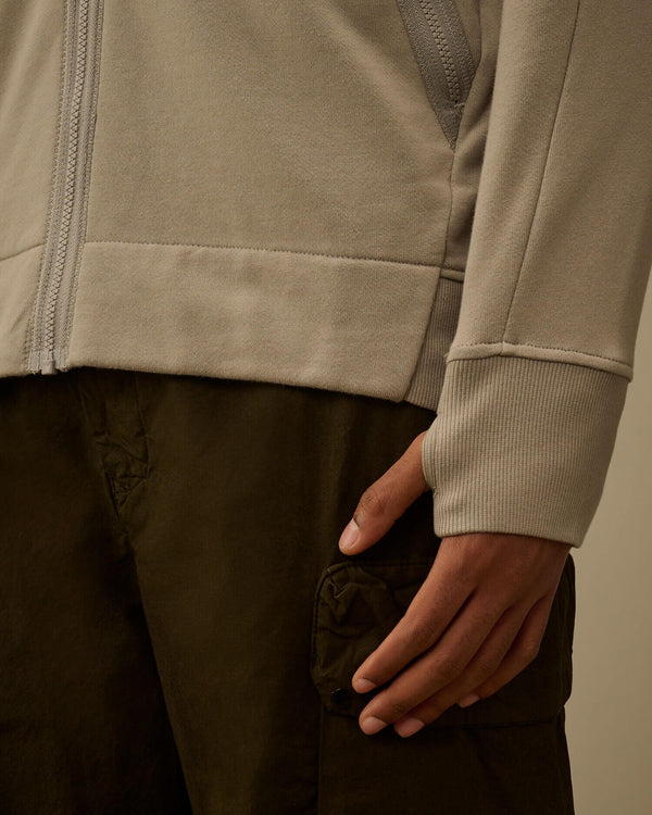 Diagonal Raised Fleece Goggle Sweatshirt