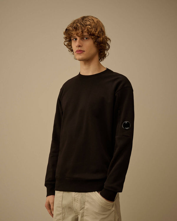 Diagonal Raised Fleece Crewneck Lens Sweatshirt
