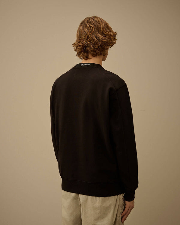 Diagonal Raised Fleece Crewneck Lens Sweatshirt