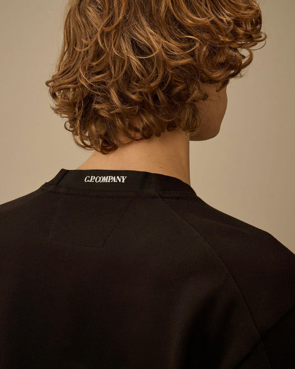 Diagonal Raised Fleece Crewneck Lens Sweatshirt