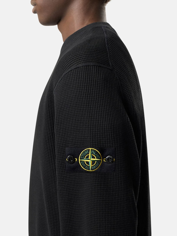 6100056 Crewneck Sweatshirt in Cotton Waffle Fleece