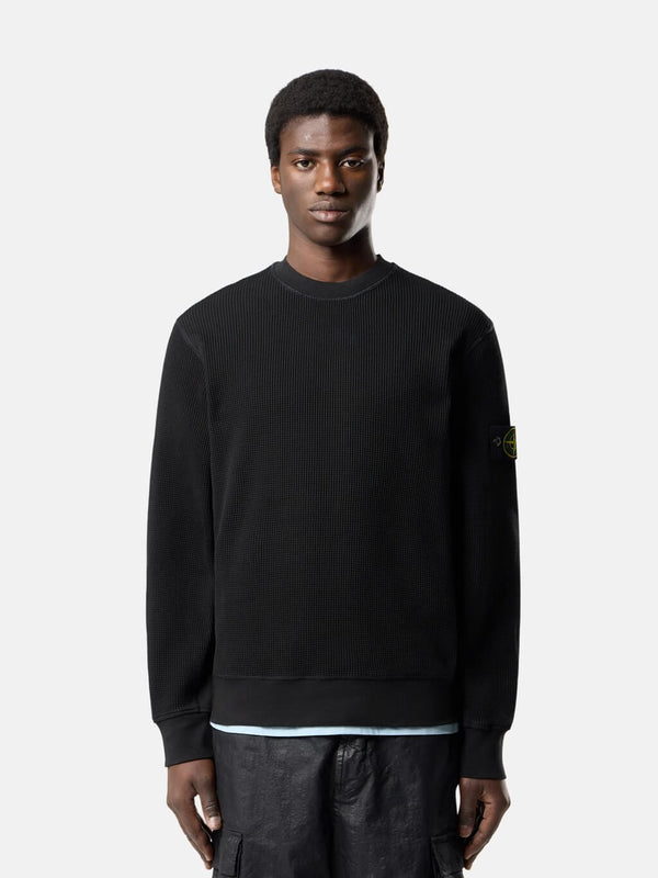 6100056 Crewneck Sweatshirt in Cotton Waffle Fleece