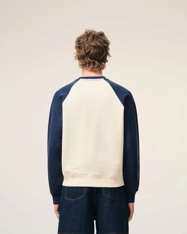 Two Tone Knitted Sweatshirt
