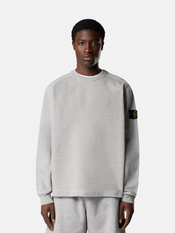 6100022 Crewneck Sweatshirt in Mélange Fleece