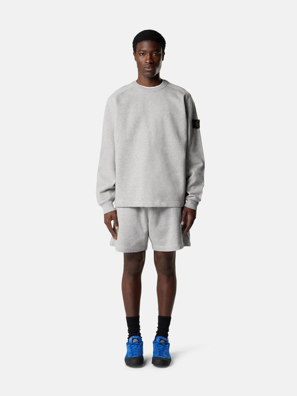 6100022 Crewneck Sweatshirt in Mélange Fleece