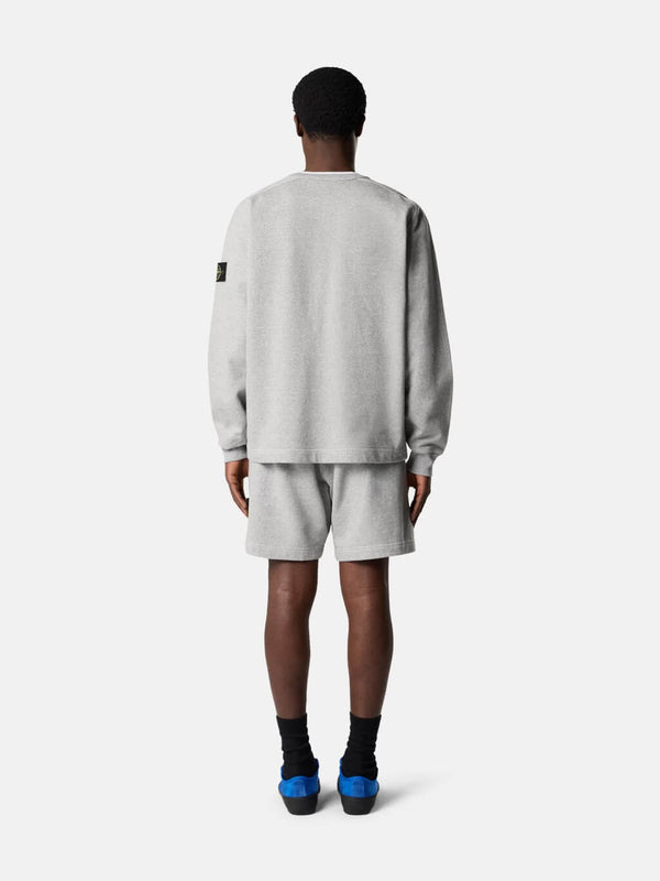 6100022 Crewneck Sweatshirt in Mélange Fleece