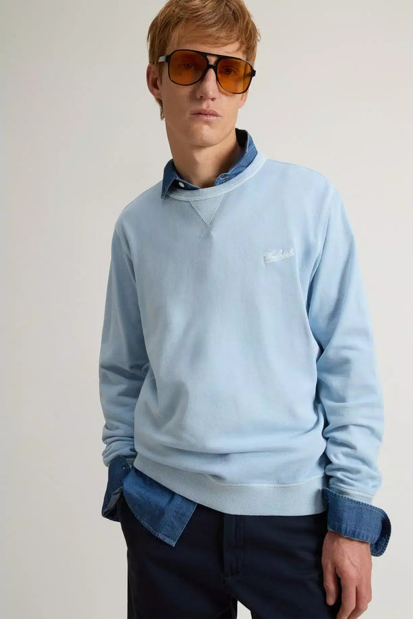 Woolrich sweater licht blauw