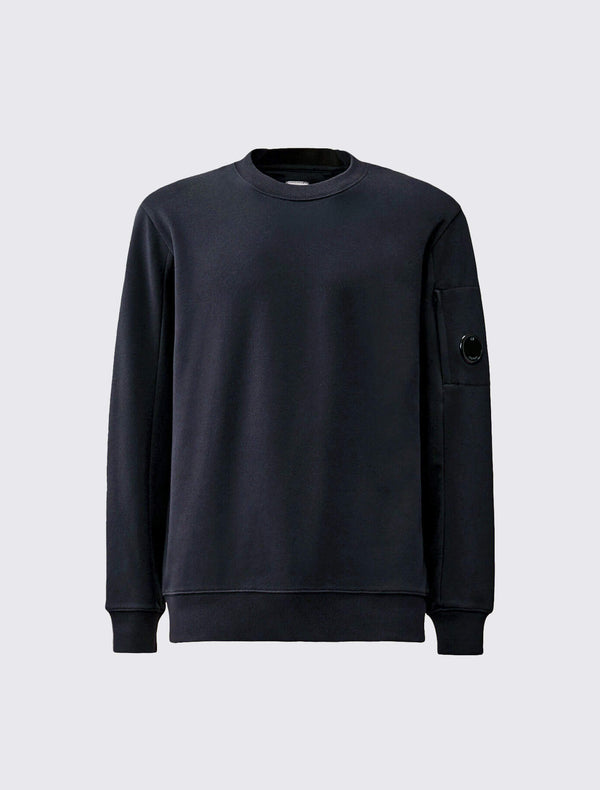 Diagonal Raised Fleece Crewneck Lens Sweatshirt