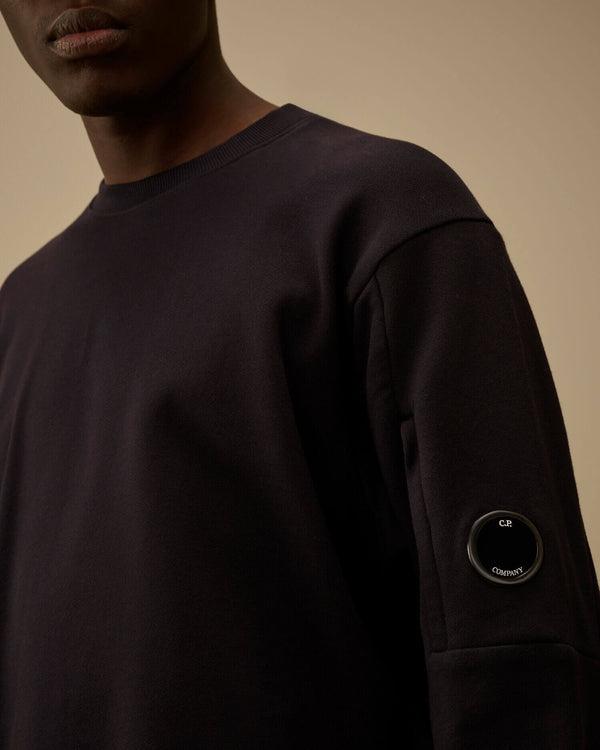 Diagonal Raised Fleece Crewneck Lens Sweatshirt