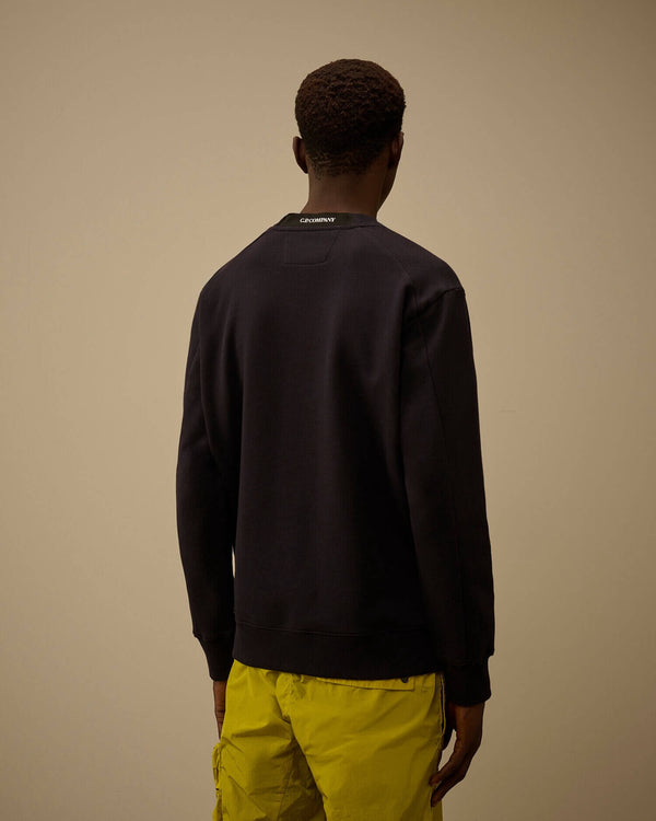 Diagonal Raised Fleece Crewneck Lens Sweatshirt