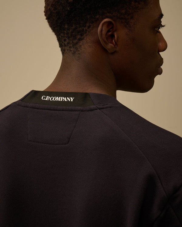 Diagonal Raised Fleece Crewneck Lens Sweatshirt
