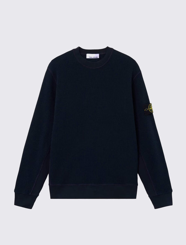 6100056 Crewneck Sweatshirt in Cotton Waffle Fleece