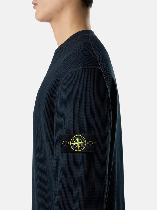 6100056 Crewneck Sweatshirt in Cotton Waffle Fleece
