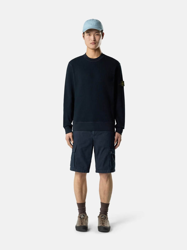 6100056 Crewneck Sweatshirt in Cotton Waffle Fleece