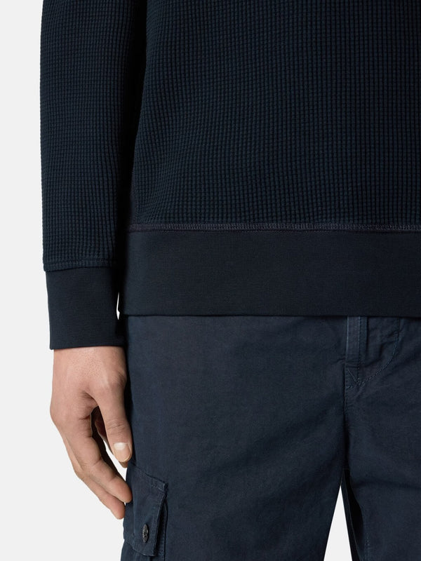 6100056 Crewneck Sweatshirt in Cotton Waffle Fleece