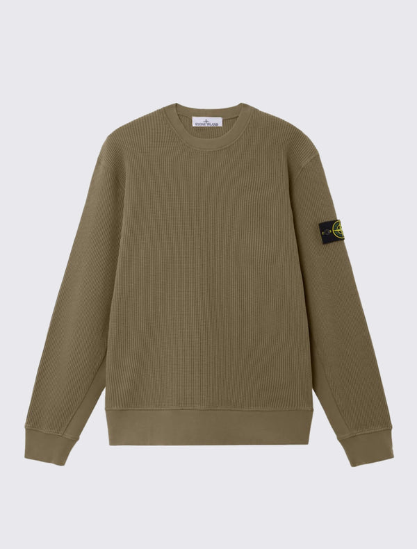 6100056 Crewneck Sweatshirt in Cotton Waffle Fleece