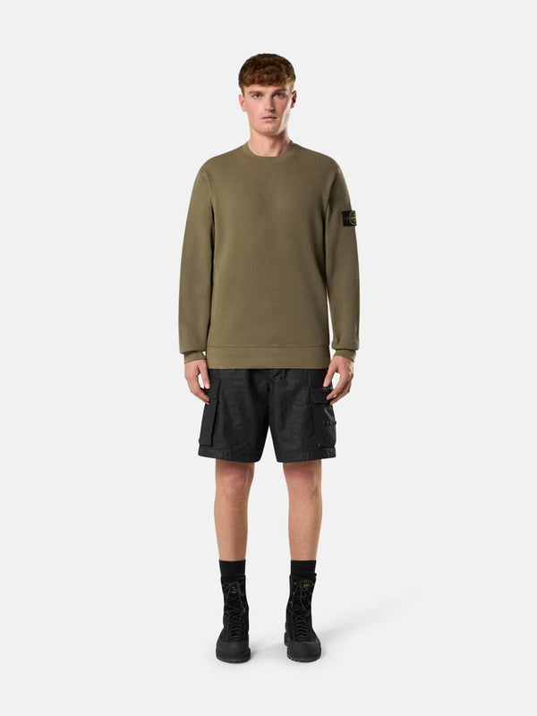 6100056 Crewneck Sweatshirt in Cotton Waffle Fleece