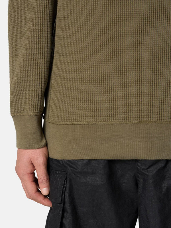 6100056 Crewneck Sweatshirt in Cotton Waffle Fleece