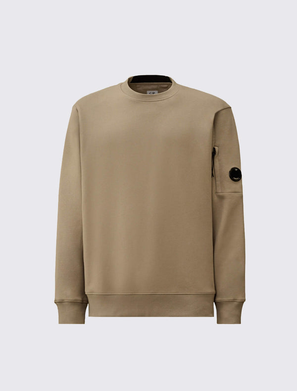 Diagonal Raised Fleece Crewneck Lens Sweatshirt