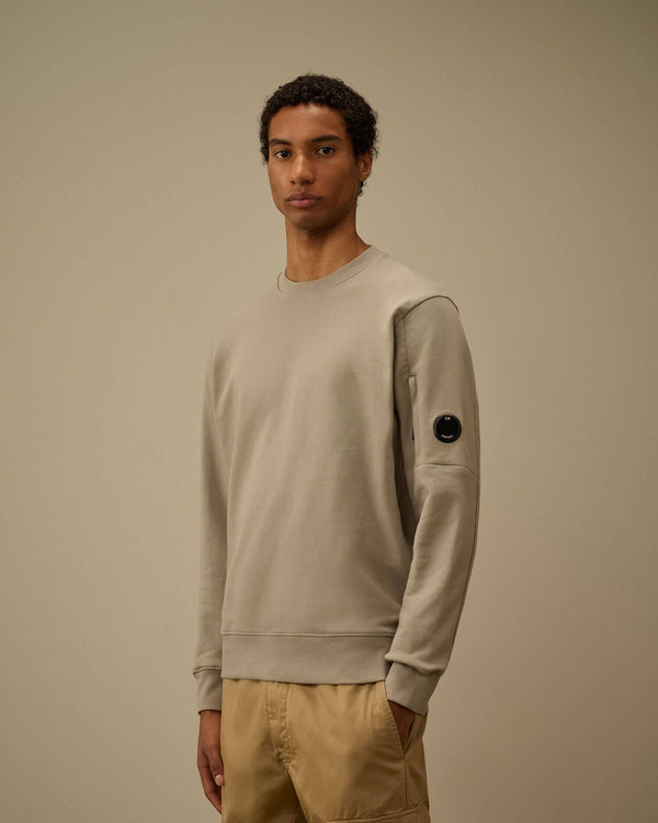 Diagonal Raised Fleece Crewneck Lens Sweatshirt