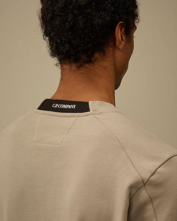 Diagonal Raised Fleece Crewneck Lens Sweatshirt