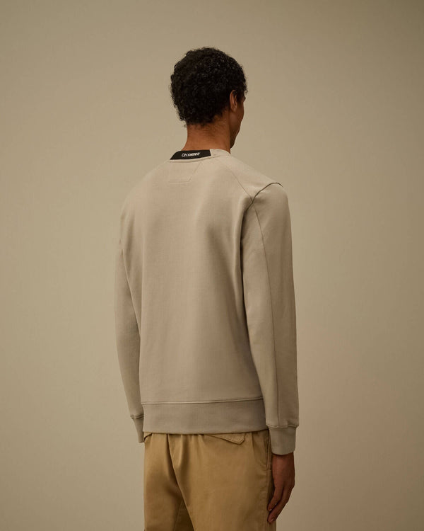 Diagonal Raised Fleece Crewneck Lens Sweatshirt