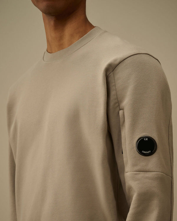 Diagonal Raised Fleece Crewneck Lens Sweatshirt