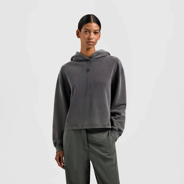 W Monogram Washed Hoodie