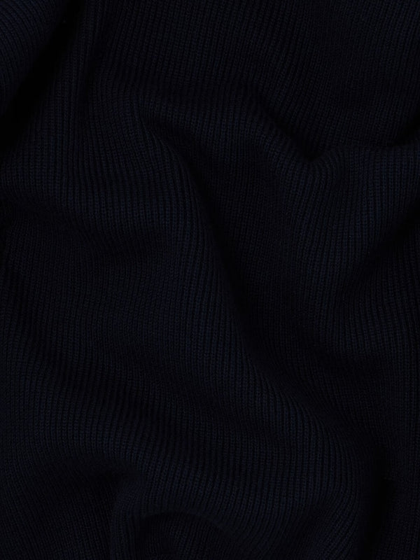 5100124 Half-Zip Jumper in Ribbed Soft Cotton