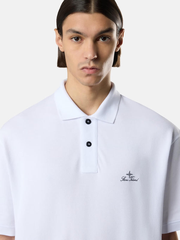 2200001 Short-Sleeve Polo with Logo Embroidery