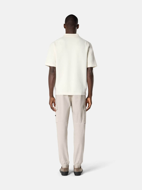 5100030 Short-Sleeve Knit Polo in Micro Stitch Soft Cotton