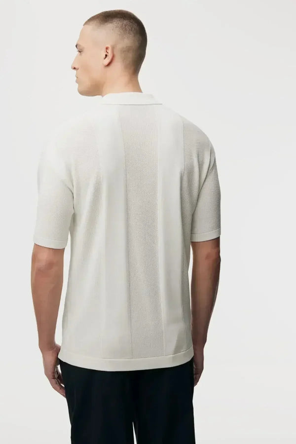 Knitted Buttonless Polo