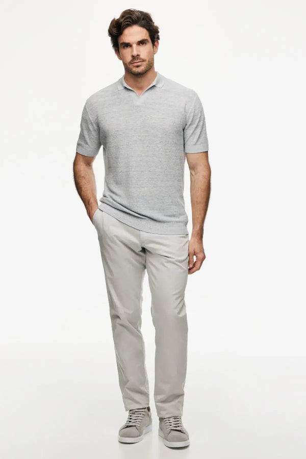 Knitted Linen Polo
