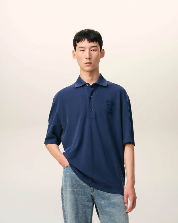 Ami de Coeur Knitted Patch Polo