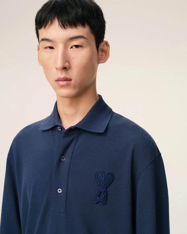 Ami de Coeur Knitted Patch Polo