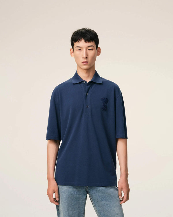 Ami de Coeur Knitted Patch Polo