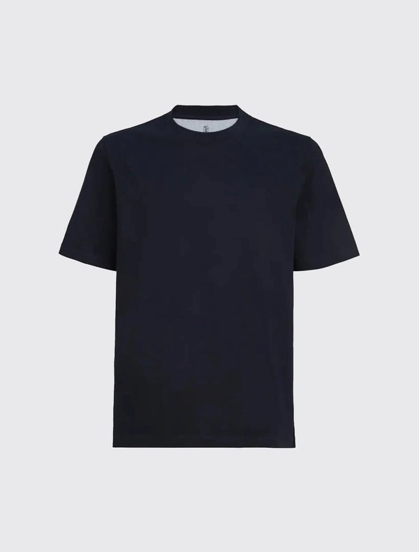 Cotton Jersey Crew Neck T-Shirt