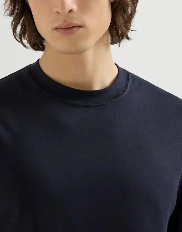 Cotton Jersey Crew Neck T-Shirt