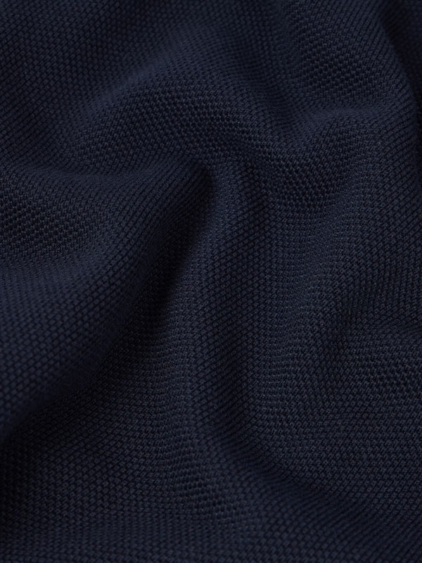 5100030 Short-Sleeve Knit Polo in Micro Stitch Soft Cotton