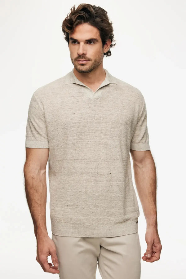 Knitted Linen Polo