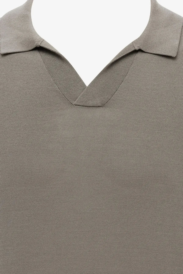 No Button Polo