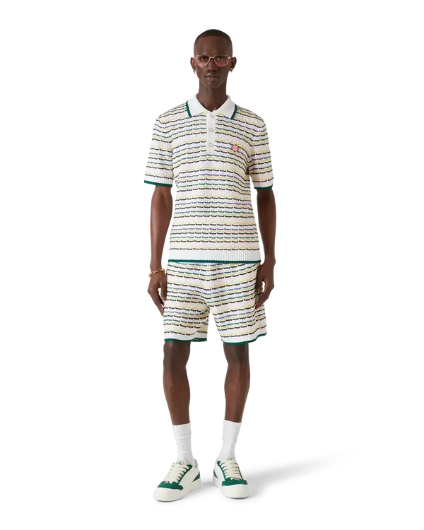 Tuck Stitch Short Sleeve Polo