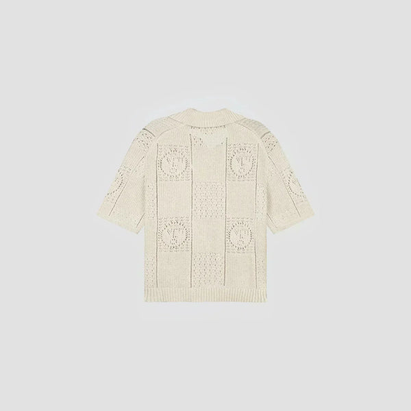 Face Logo Knit Polo