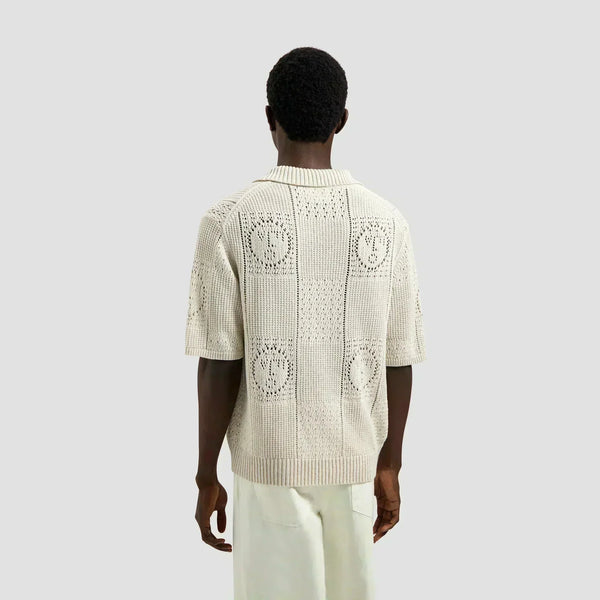 Face Logo Knit Polo